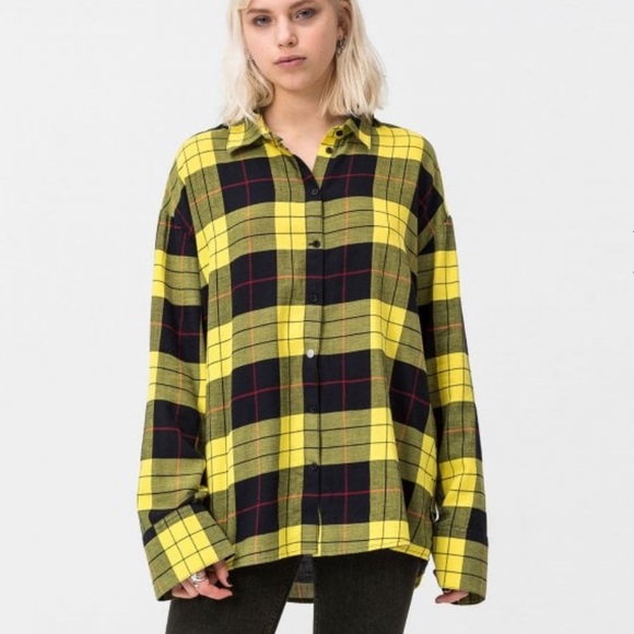 Cheap Monday flannel check shirt in plaid - Picture 5 of 9